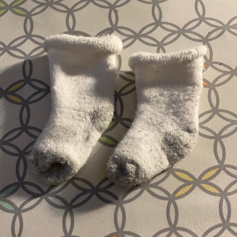 Grey & White Socks. Washed but Never Worn